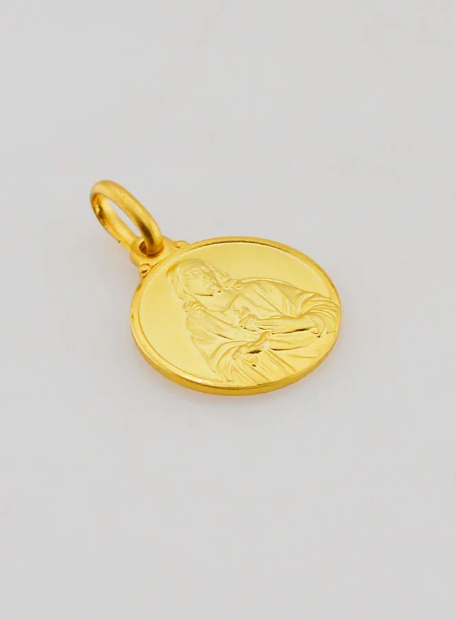 Medaille Herz Jesu Vergoldet - 14mm (pic 3)