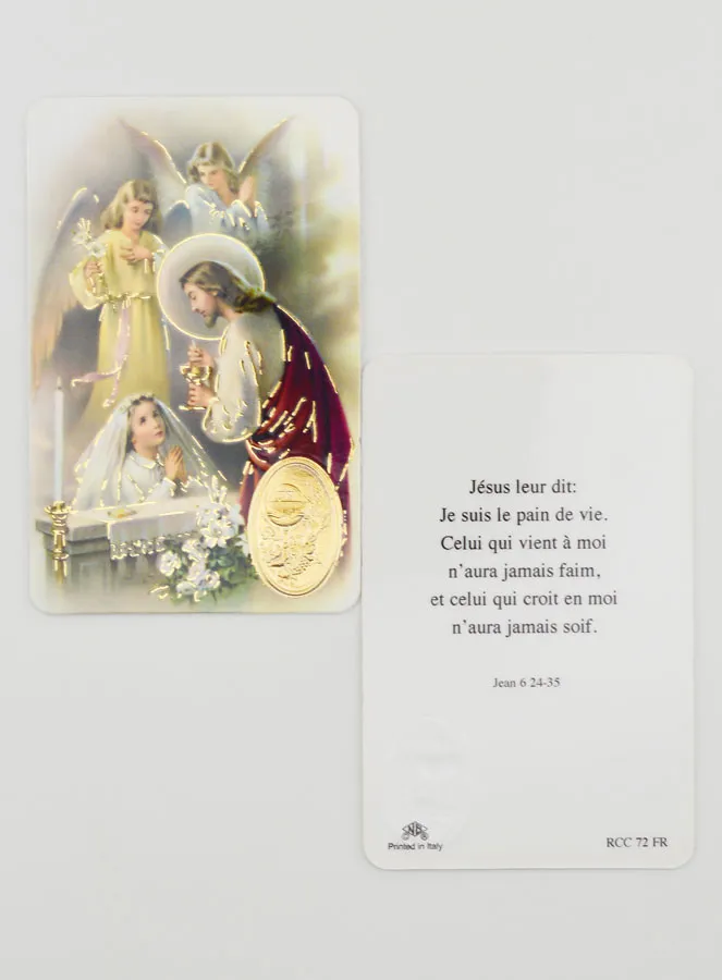 Gebetskarte mit Anhänger Erstkommunion Mädchen (pic 2)