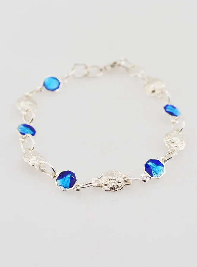 Heiligenarmband Zehnerrosenkranz echt Sterlingsilber (pic 4)