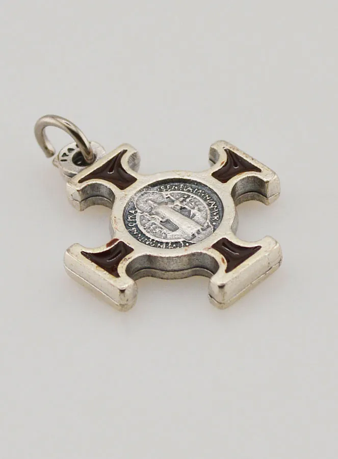 Anhänger Benediktuskreuz Metall - Braun - 2cm (pic 3)