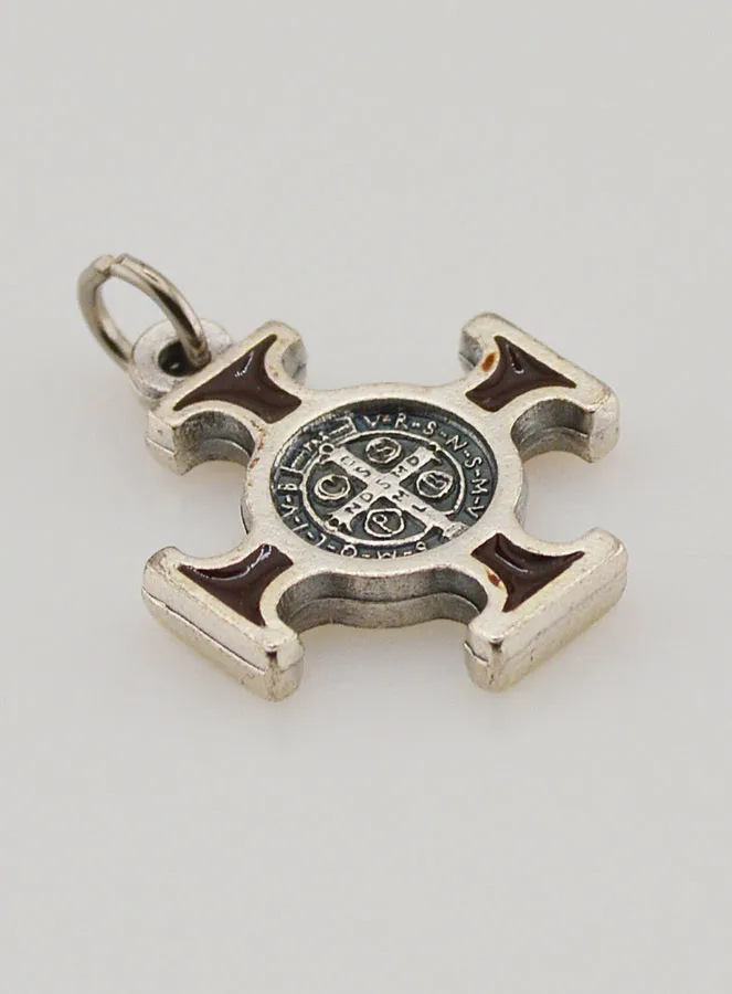 Anhänger Benediktuskreuz Metall - Braun - 2cm (pic 4)