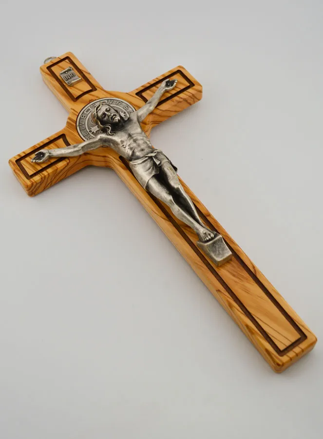 Benediktus - Kreuz Kruzifix aus Holz - 30cm (pic 3)