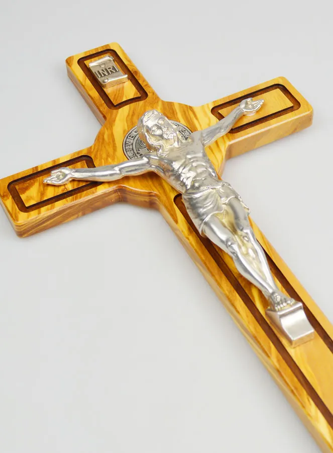Benediktus - Kreuz Kruzifix aus Holz - 40cm (pic 3)