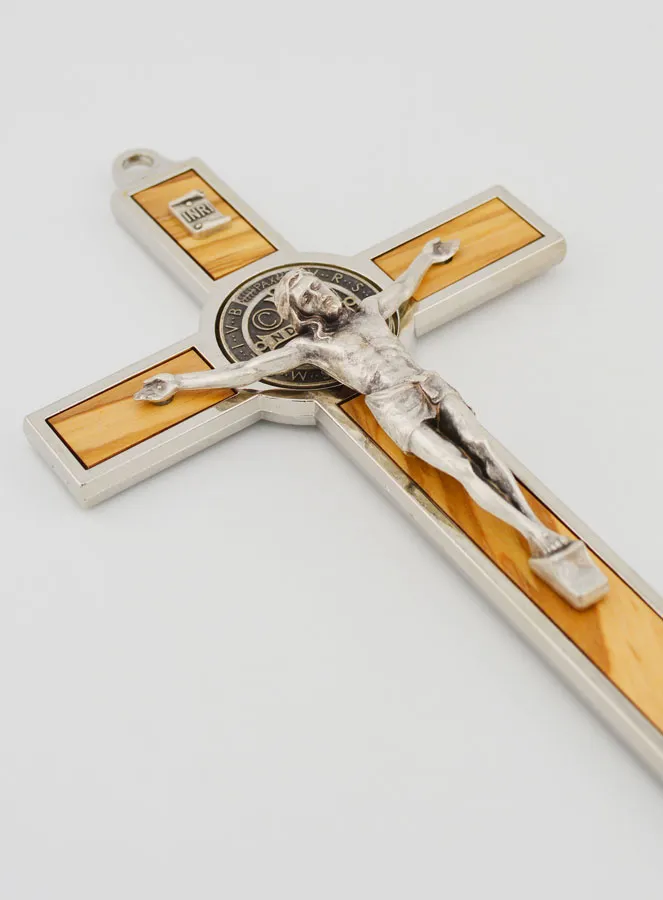 Benediktus - Kreuz Kruzifix aus Olivenholz - 21cm (pic 3)