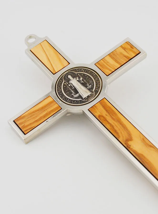 Benediktus - Kreuz Kruzifix aus Olivenholz - 21cm (pic 4)