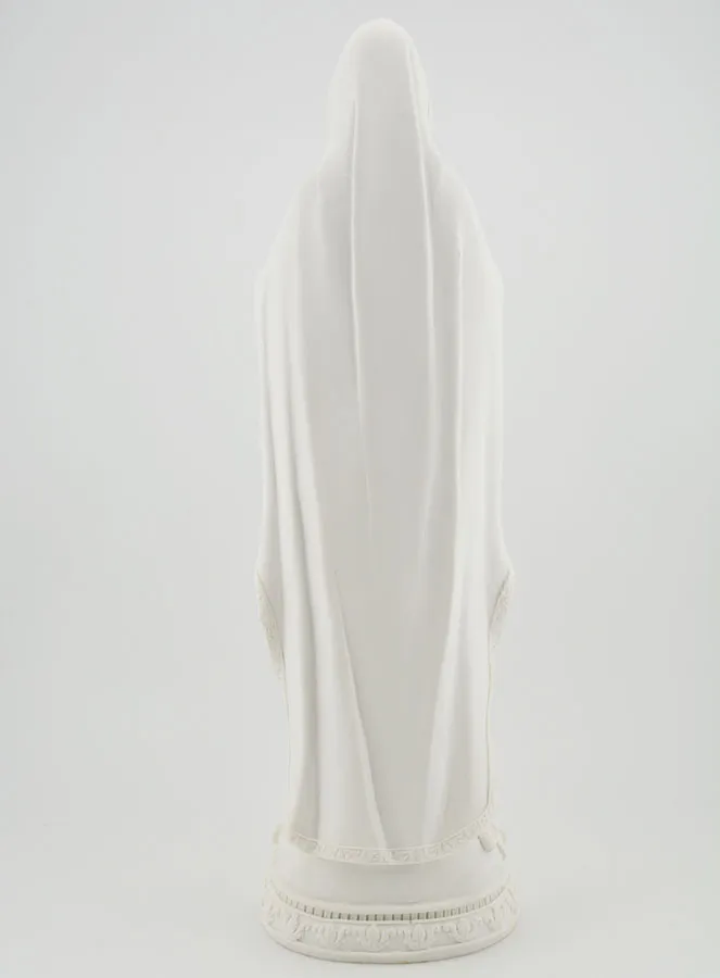 Figur Unsere Liebe Frau von Lourdes mit Rosenkranz goldfarben - 30cm (pic 4)