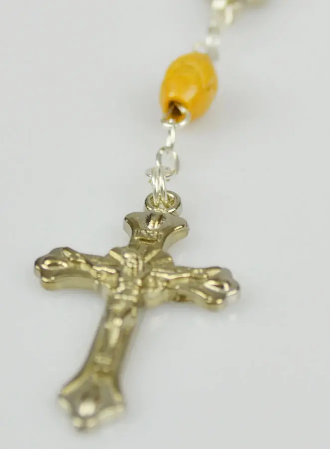 Zehner-Rosenkranz aus Holz mit Lourdes Wasser (pic 4)