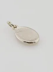 Medaille hl Georg Silberfarben - 15mm
