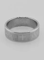 Gebetsring - Vater unser & Kreuz - Grösse 63