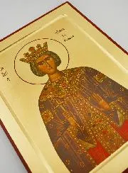 Byzantinische Ikone Heilige Katharina von Alexandrien - 30 cm