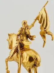 Figur heilige Jeanne d' Arc handgefertigt - 18cm