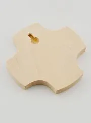 Kinderkreuz aus Lindenholz - Ichthys Fisch