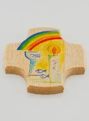 Kinderkreuz aus Lindenholz - Taufe