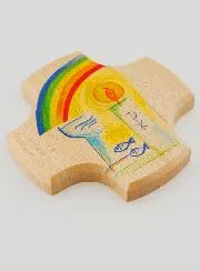 Kinderkreuz aus Lindenholz - Taufe