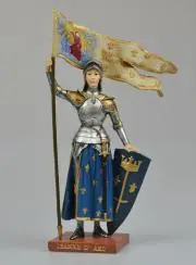 Figur heilige Jeanne d'Arc handbemalt - 20 cm