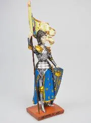 Figur heilige Jeanne d'Arc handbemalt - 20 cm