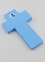 Handbemaltes Kinderkreuz aus Holz Kinder der Welt