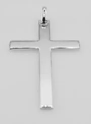 Anhänger Kreuz Gross Sterlingsilber 5 cm