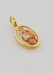 Medaille Hl Antonius Goldfarben - 14mm