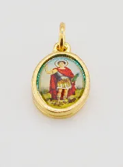 Medaille hl Expeditus Metall Goldfarben - 14mm