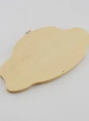 Holz Ikone mit Gebet Vater Unser und Heilige Familie - 17 cm