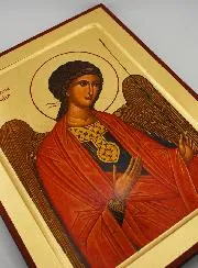 Ikone Hl Michael Erzengel Rot Byzantinisch - 30cm