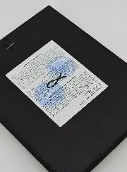 Ikone Gottesmutter der Zärtlichkeit Blau 17cm