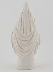 Figur Wundertätige Jungfrau - Weißes Harz - 14cm