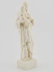 Figur Madonna mit Kind - cremefarben 16cm