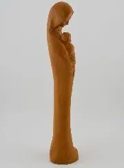 Figur Jungfrau Maria mit Kind - holzfarben 22cm