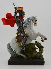 Figur Hl. Georg handbemalt 20cm