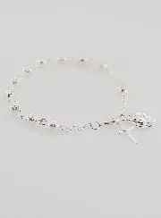 Zehnerrosenkranz Armband Silberperlen 6 mm