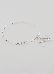 Rosenkranz Armband Silber-Perlen 4mm