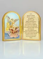 Diptychon Ikone Hl Erzengel Michael + Gebet