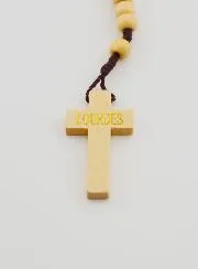 Heller Holz-Rosenkranz Hl Bernadette Soubirous Gekettelt