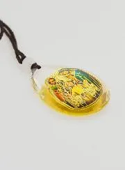 Glas-Medaille Tropfenform - Heilige Familie - mit Band