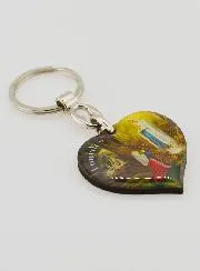Schlüssel-Anhänger Herz Madonna von Lourdes 4cm
