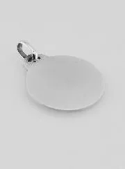 Silber-Anhänger Maria mit Jesus-Kind und Blumen 18mm