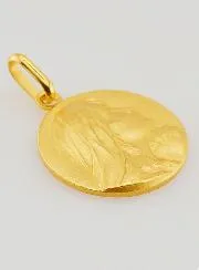 Vergoldete Medaille Maria Betend - 18 mm