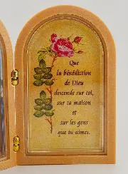 Diptychon Ikone Hl. Joseph mit Segensgebet