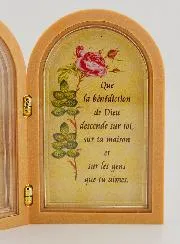 Diptychon Ikone Hl. Antonius mit Segensgebet