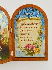 Diptychon Ikone Maria Knotenlöserin mit Segensgebet