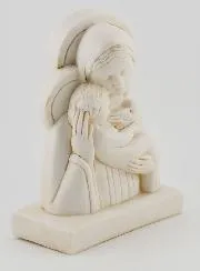 Figur Maria mit dem Jesus-Kind - Cremefarben - 15 cm