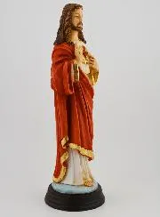 Handbemalte Figur Heiligstes Herz Jesu 25cm