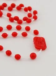 Rosenkranz Kunststoff Rot