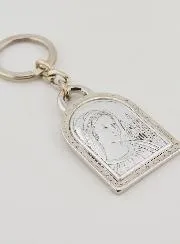 Schlüsselanhänger Unserer Lieben Frau von Medjugorje - 925 Silber - 5 cm