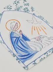 Karte zur Taufe - Maria und Heilige Geist Taube
