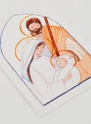 Karte zur Taufe Die Heilige Familie von Nazareth