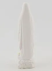 Figur Madonna Lourdes mit Gold Rosenkranz - 10 cm