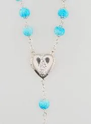 Rosenkranz Blau Fashion Blau Emaille